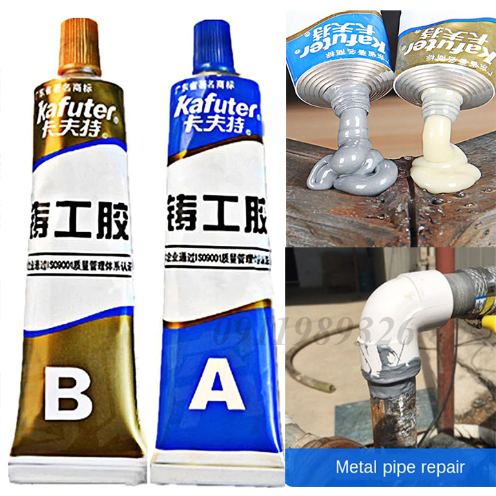 Keo dán sắt AB 100gr - keo hàn sắt thép - keo vá vết nứt vết thủng kim loại