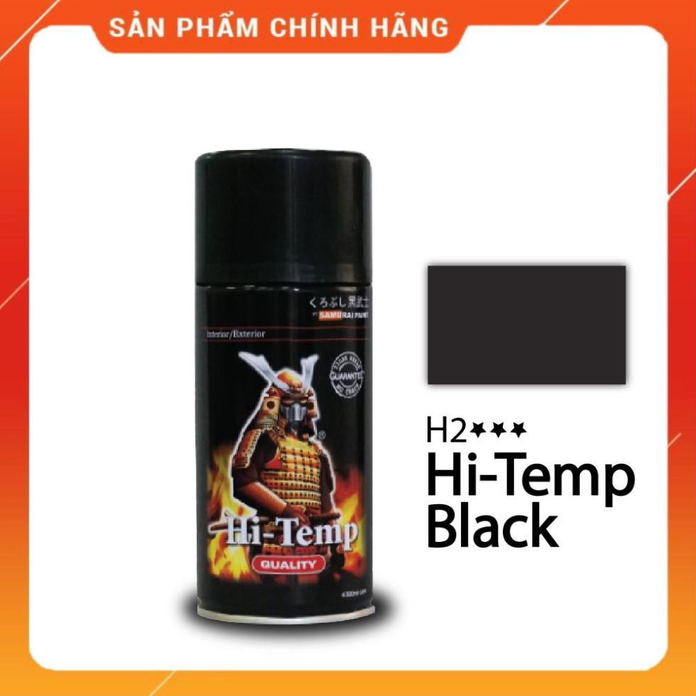 Sơn Samurai Kurobushi Sơn Ống Xả Chịu Nhiệt Màu Đen (H2***)
