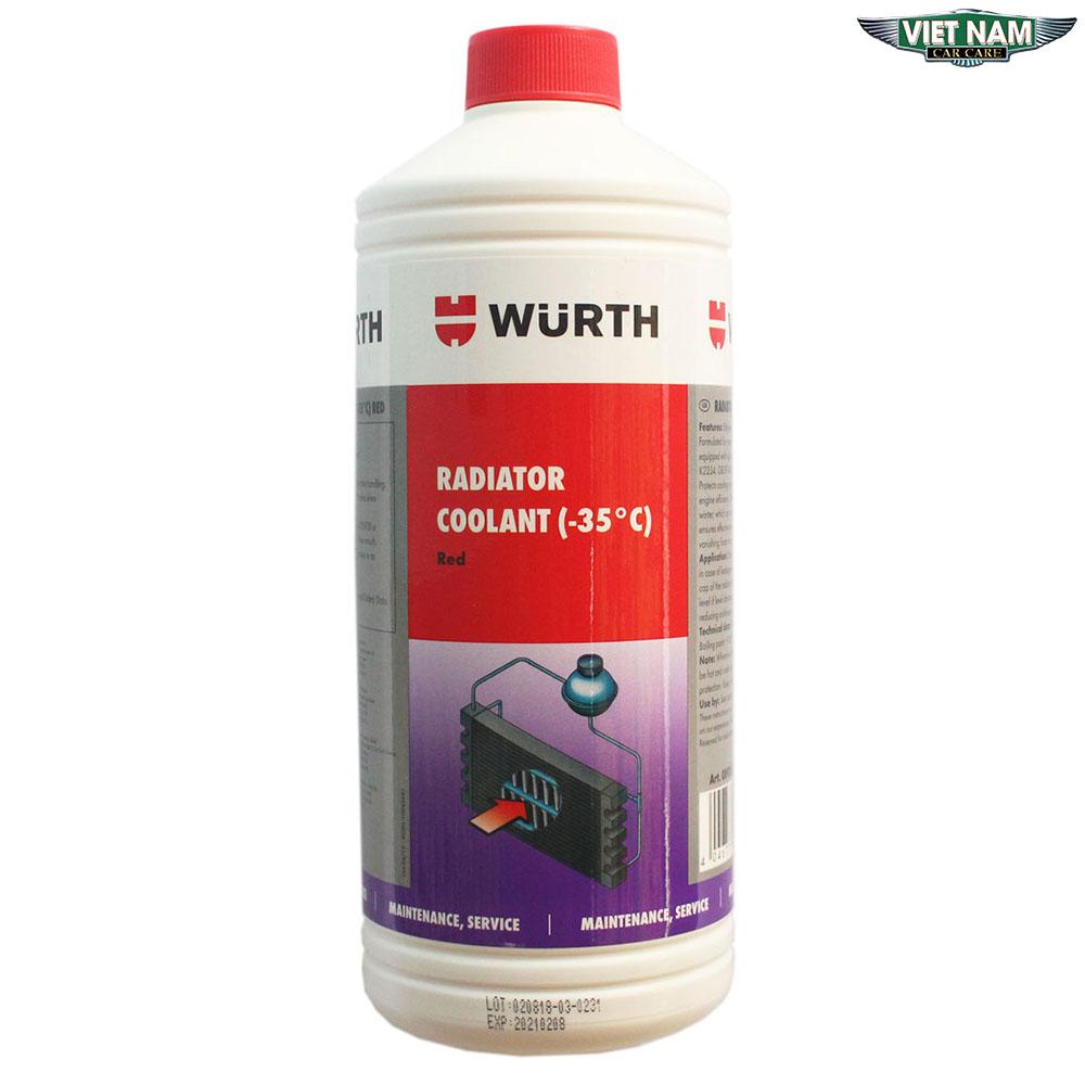 Nước Làm Mát Động Cơ Wurth Radiator Coolant 1L (Đỏ)