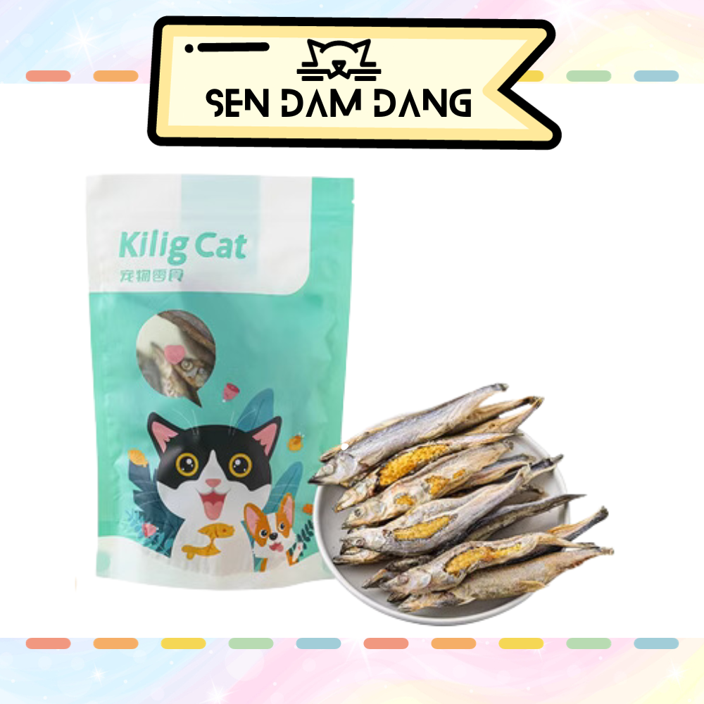 Cá trứng sấy cho cún mèo - gói 50 gram