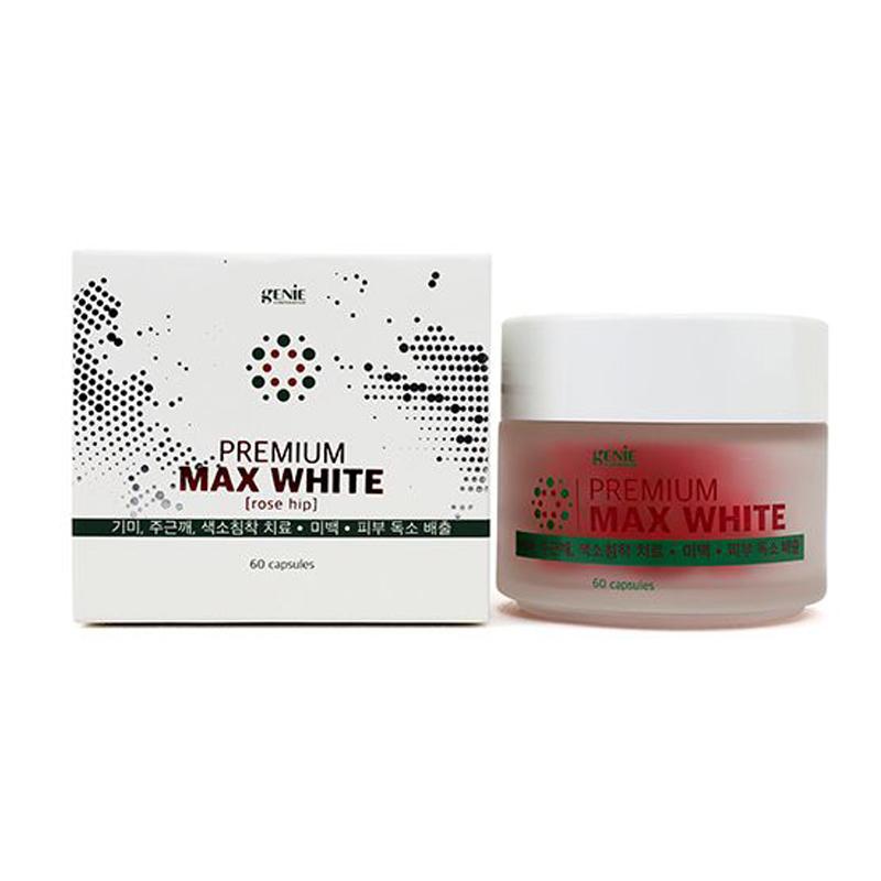 Viên uống trắng da Genie Premium Max White 60 viên đỏ