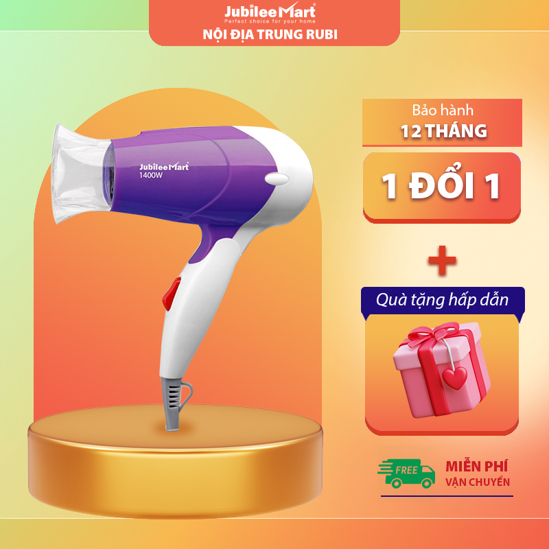 [SIÊU SALE] [GIAO HÀNG NHANH 24 GIỜ - MÁY TỐT GIÁ RẺ]  Máy sấy tóc Jubilee Mart 1400w mini gấp gọn 1400W có 2 chế độ thích hợp để mang đi du lịch, máy sấy tóc mini công suất cực mạnh, máy sấy tóc du lịch, máy sấy tóc cao cấp