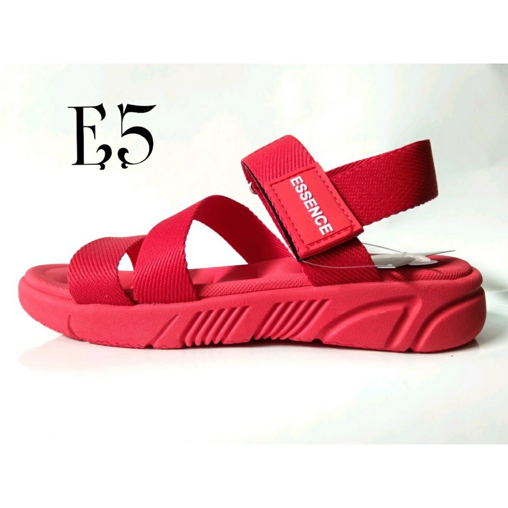 Giày Sandal Essence Đỏ Nam Nữ Giày Dép Sandal Đi Học