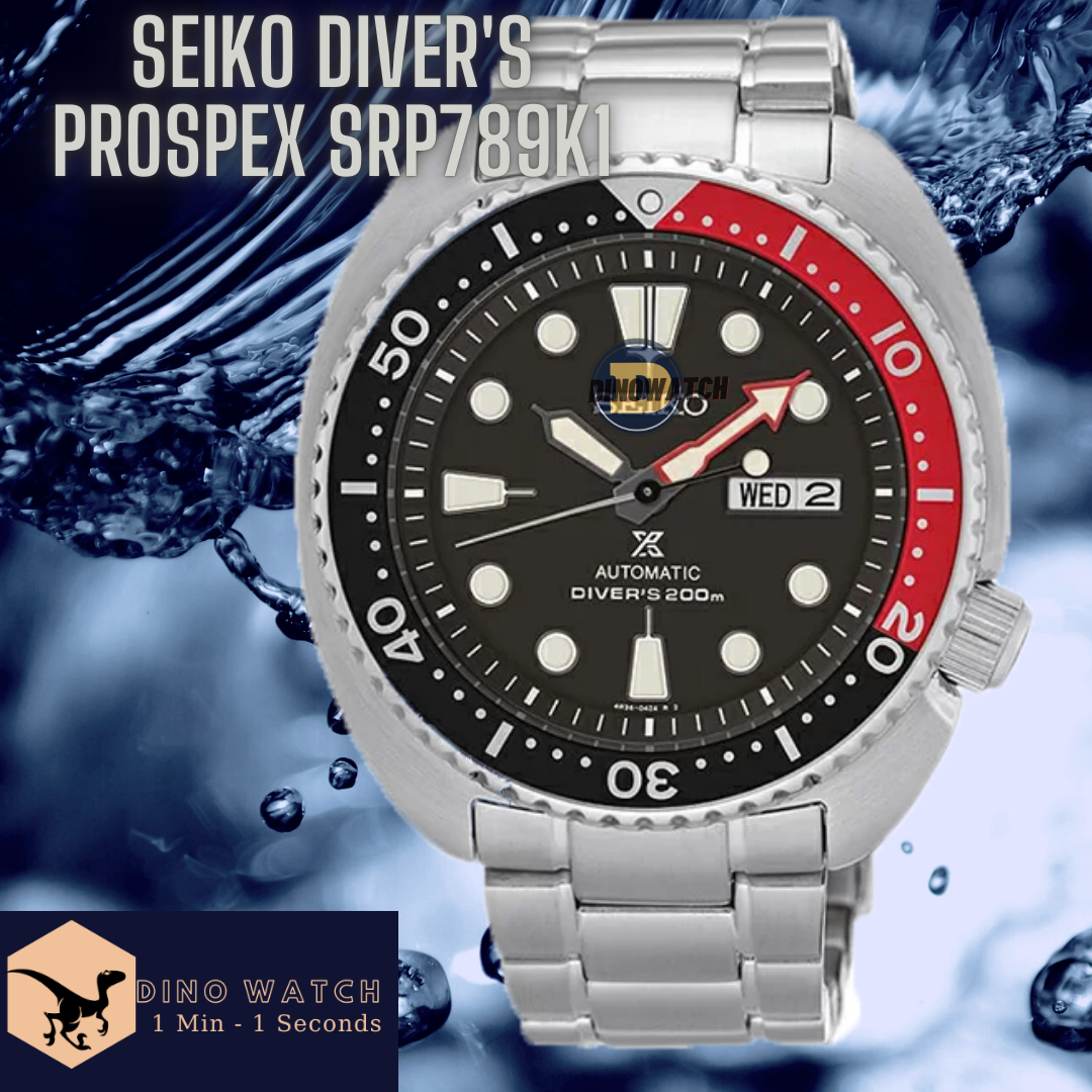[HCM]ĐỒNG HỒ NAM AUTOMATIC SK $€IKO SRP789K1 BEZEL ĐEN ĐỎ DÂY THÉP - SIZE 44MM - FULLBOX