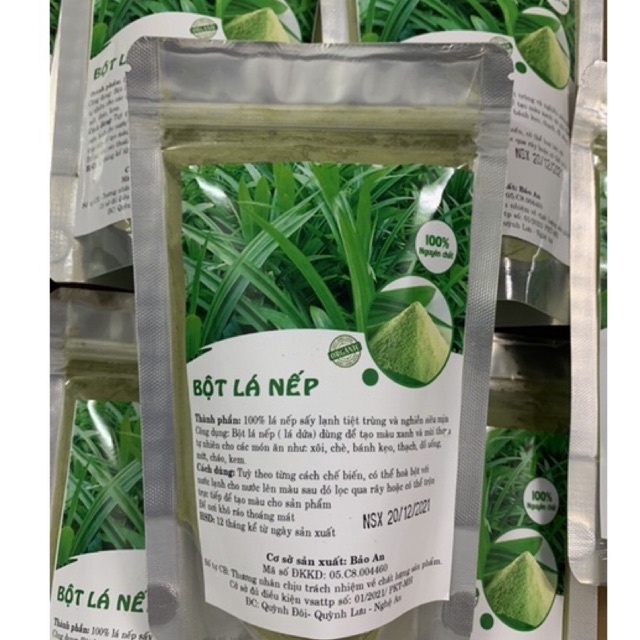 Bột lá nếp sấy lạnh 100g tạo màu thực phẩm