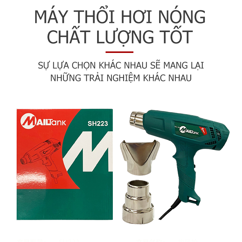 Máy thổi hơi nóng 1800w mailtank sh223 máy sấy tóc thổi không khí nóng