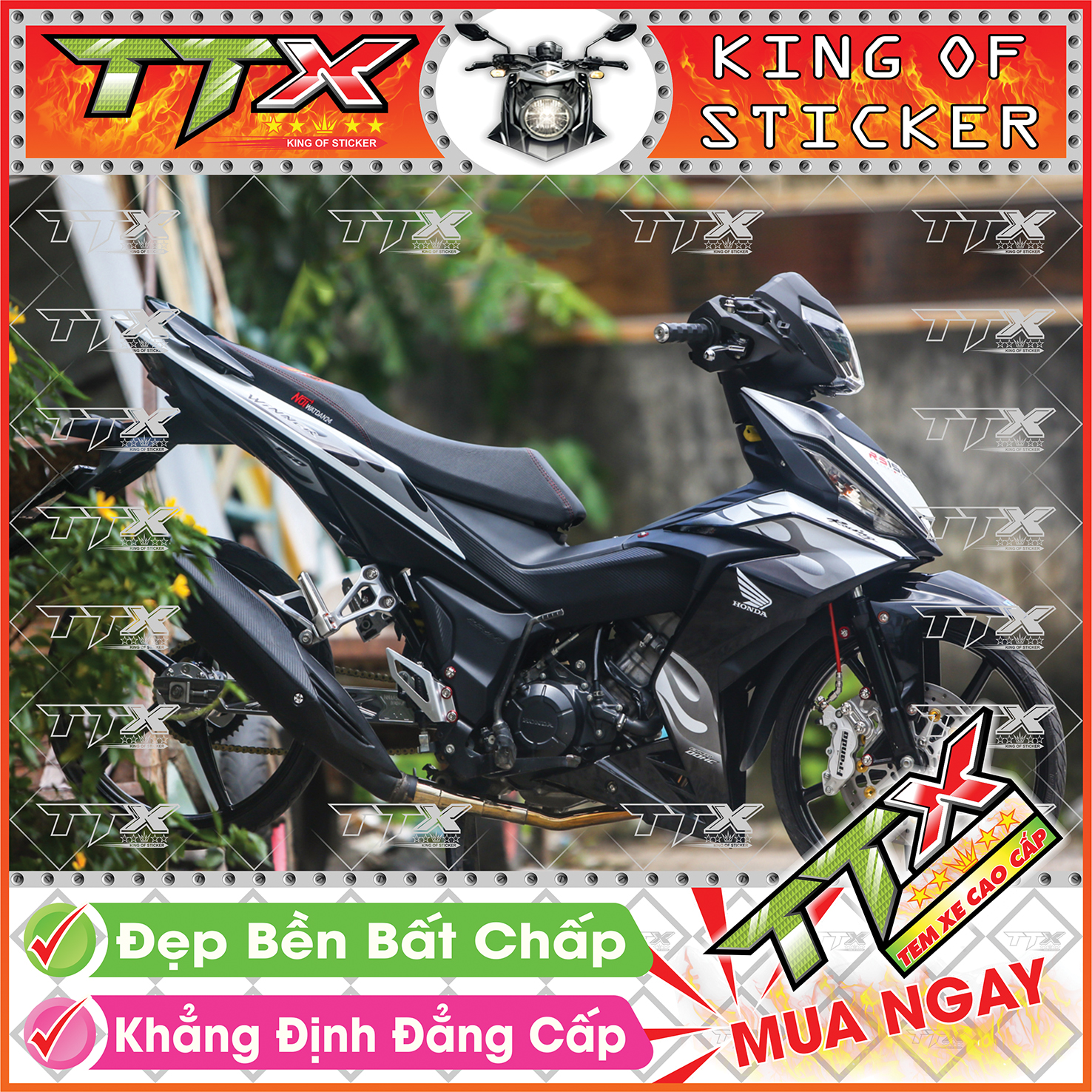 Tem winner v1 đen trắng xám - tem rời winner v1 trắng đen xám siêu đẹp - mẫu winner v1