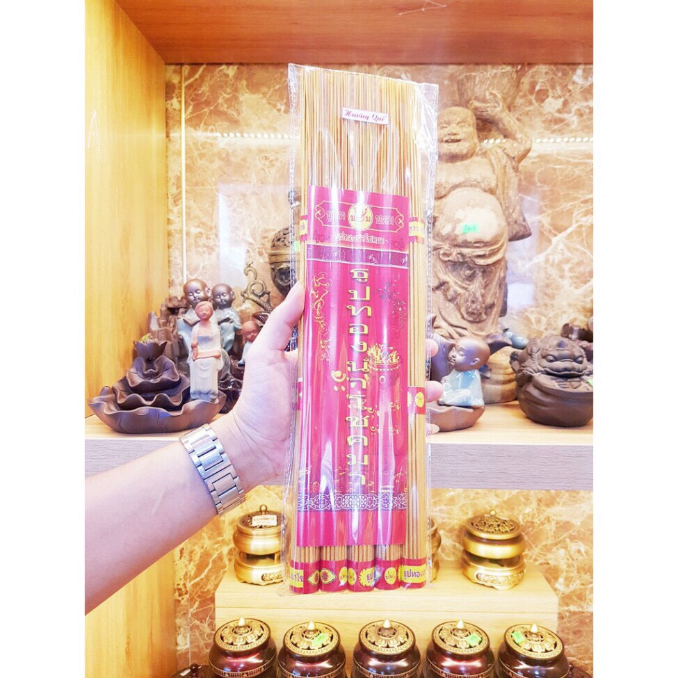 [ Hàng Chuẩn Thái ] 185 Nén Hương Nhang Thần Tài Thái Lan Chính Hãng Hương Sạch Ít Khói Cuộn Tàn Tài Lôc