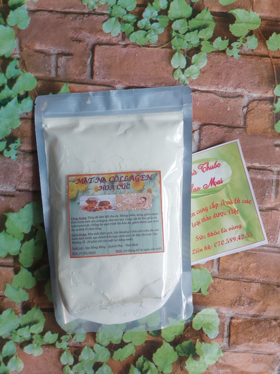 100gr mặt nạ collagen hoa cúc