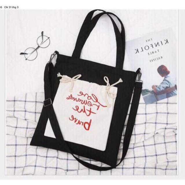 Túi tote- thắt dây love