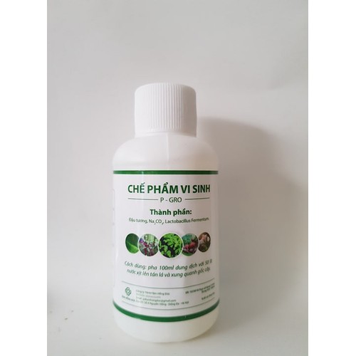 Chế phẩm vi sinh từ đậu tương P-GRO dành cho hoa, lan, cây cảnh -cải tạo đất trồng,ngăn ngừa các vi khuẩn