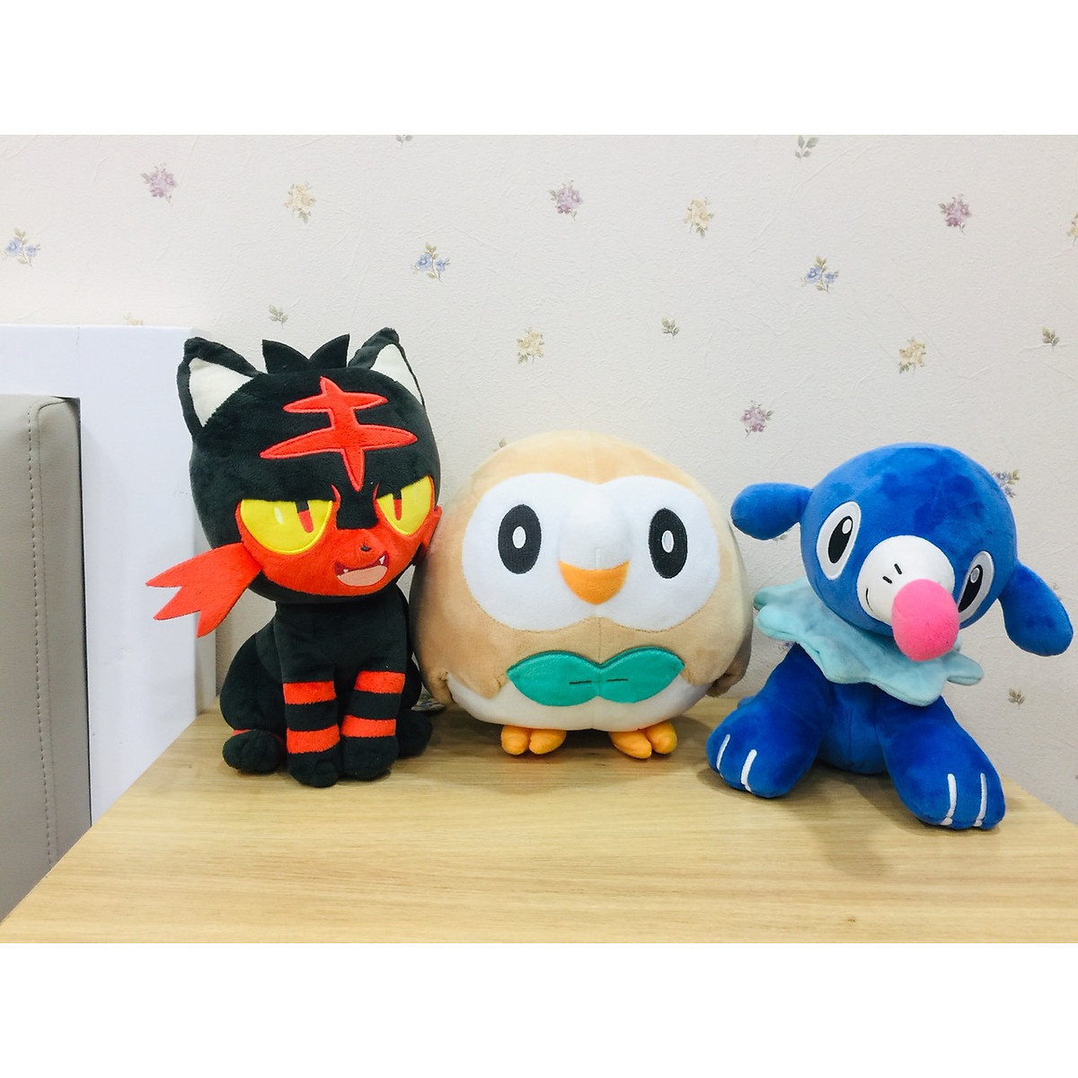 Gấu bông Pokemon 3 Pokemon starter vùng Alola