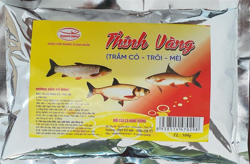 Thính vàng (500g) - Mồi câu cá Hùng Vương