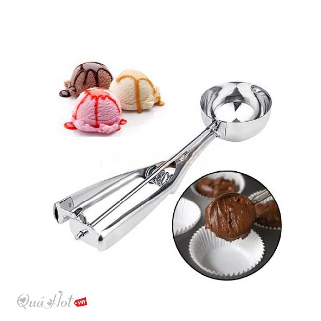 Muỗng inox múc kem tiện dụng