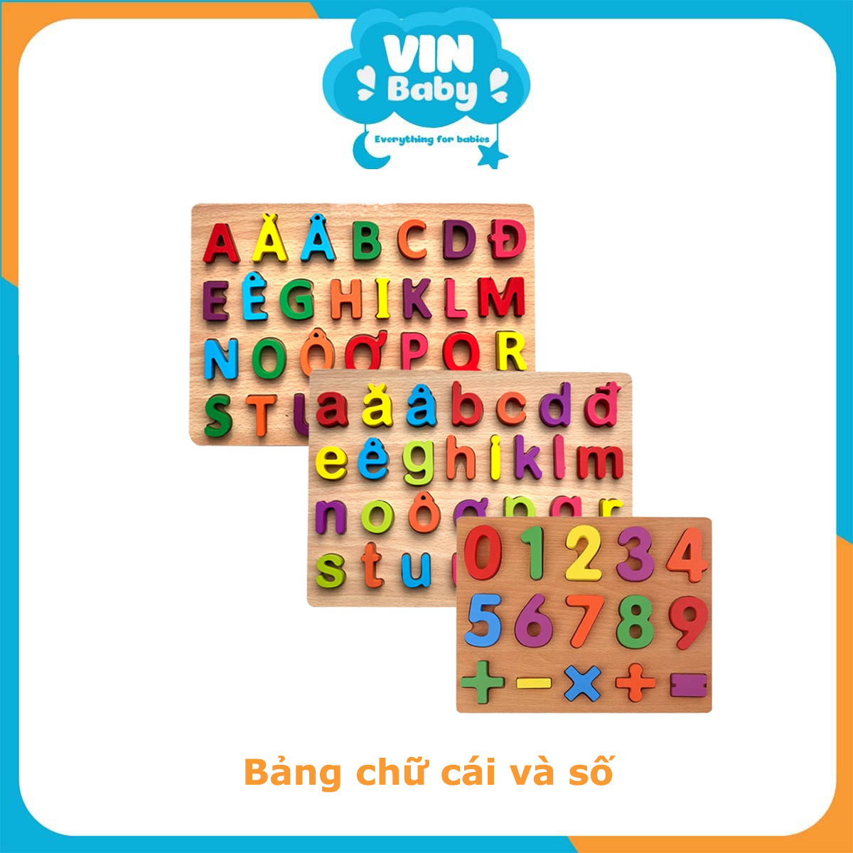 Bảng gỗ chữ cái và số - Bảng chữ cái tiếng việt và số tiếng anh bằng gỗ giúp bé làm quen với chữ và số loại đẹp