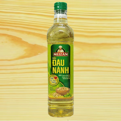 MEIZAN [Chai NÀNH 1 Lít] DẦU ĐẬU NÀNH NGUYÊN CHẤT Soybean Oil (HALAL)