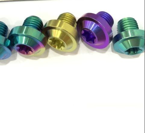 Ốc chân kiếng titan gr5 đầu dù 10li10 , ốc chân gương gắn xe_đồ chơi xe máy tdc.store