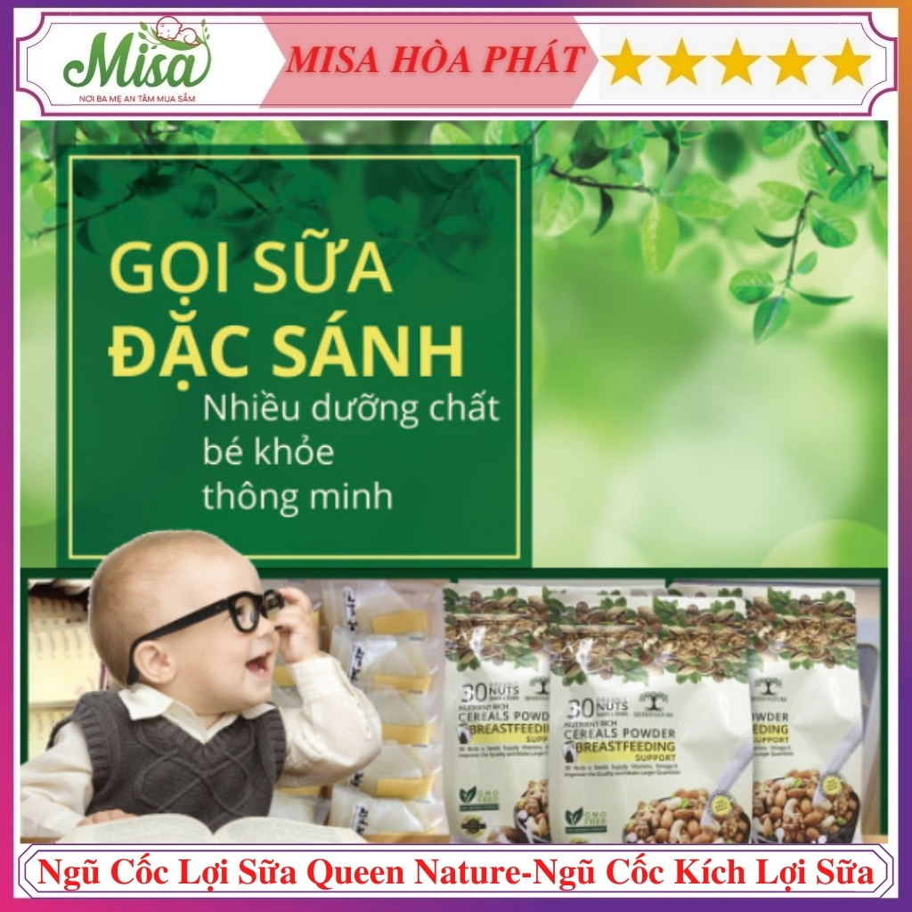 Ngũ Cốc Kích Lợi Sữa QUEEN NATURE Bịch 800Gr