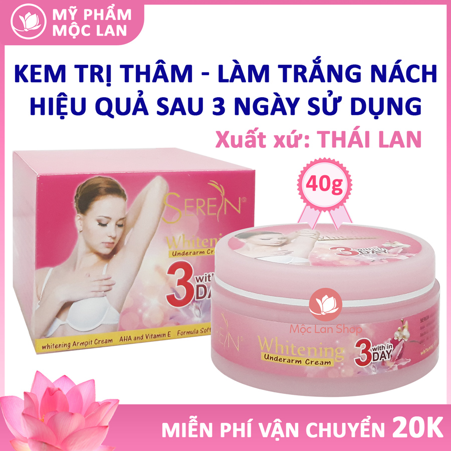 Kem Thâm Nách 3DAY Seren Whitening Thái Lan làm trắng và mịn da vùng nách - Mỹ phẩm Be Queen