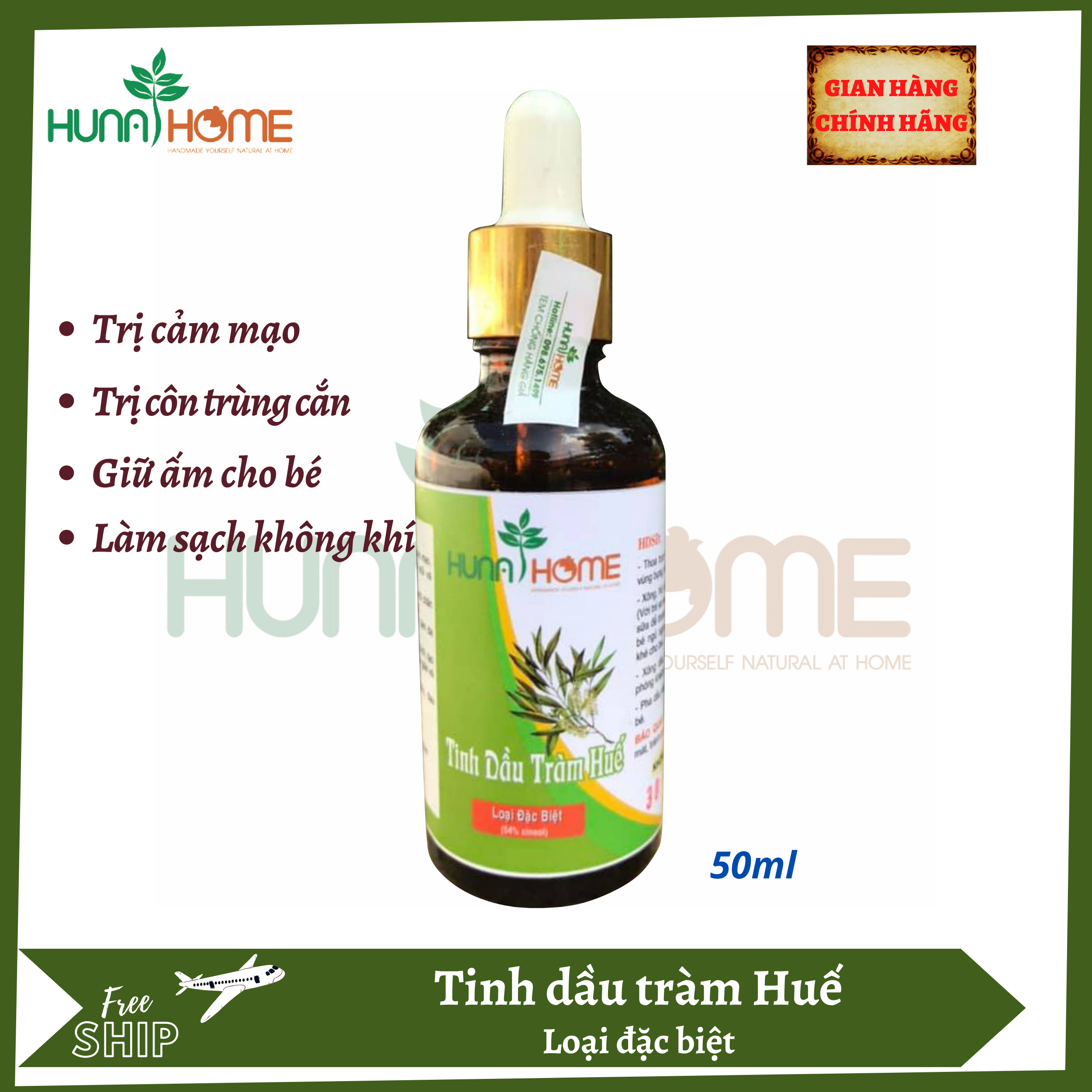 Tinh dầu tràm Huế nguyên chất- loại đặc biệt