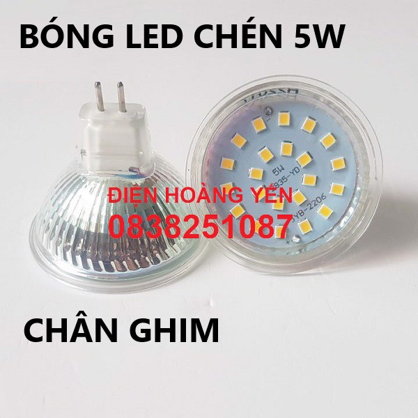Bóng Đèn led chén 5w chân ghim nhiều led