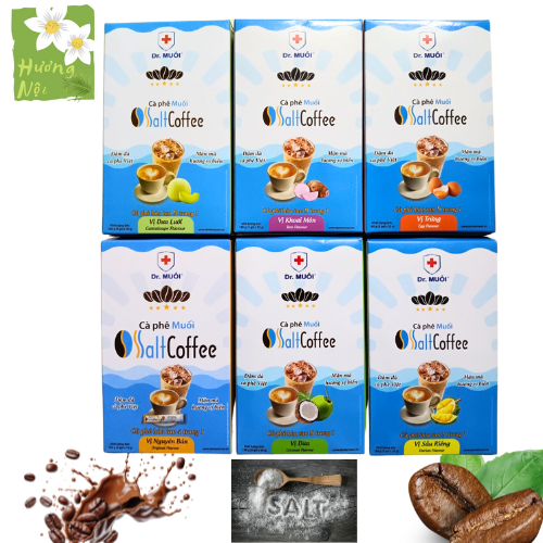 Cà phê muối Salt Coffee Dr. Muối cà phê hòa tan 4in1