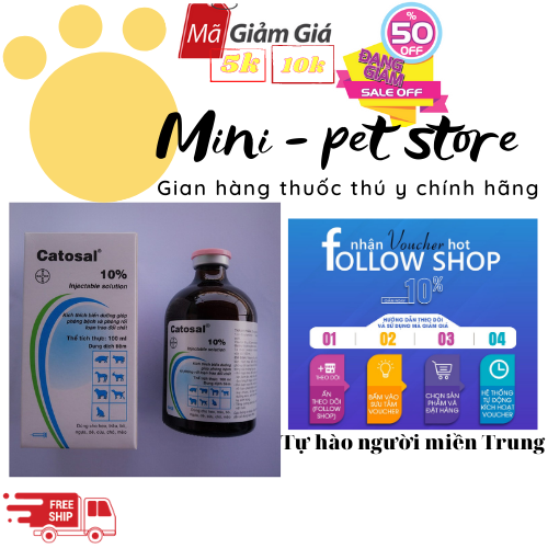 CATOSAL- 100ML THUỐC BỔ CAO CẤP, GIÚP TRAO ĐỔI CHẤT, ĐẦY ĐỦ DINH DƯỠNG CHO VẬT NUÔI, GIA SÚC, GIA CẦM, HEO, TRÂU, BÒ, HEO, CHÓ, MÈO THUỐC THÚ Y