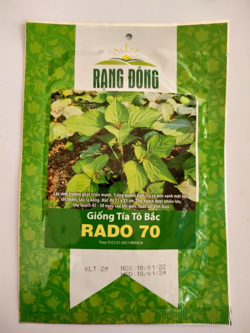 Hạt giống tía tô bắc Rạng Đông