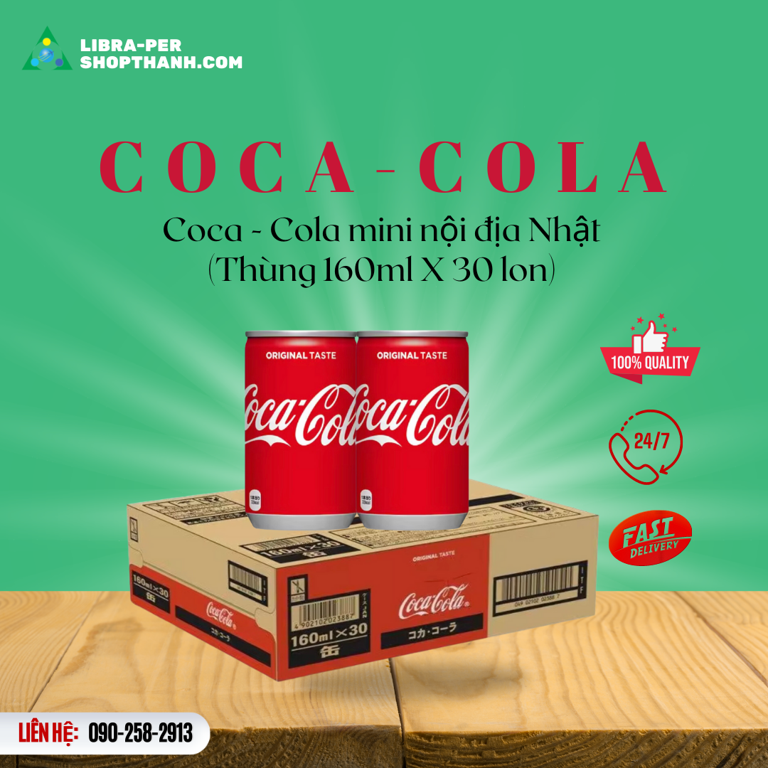 Coca nước ngọt nhí nội địa nhật 160ml, 280ml và 300ml