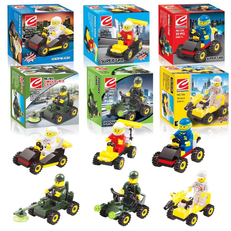 Đồ Chơi lego xếp hình xe các loại cho bé - Giao Hình Ngẫu Nhiên
