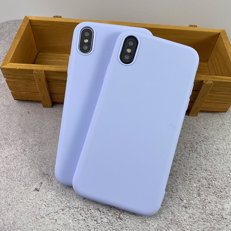 Ốp lưng điện thoại IPHONE màu tím nhẹ 5/5s/6/6plus/6s/6splus/7/7plus/8/8plus/x/xr/xs/xs max/11/12/pro/max/plus/promax Ốp lưng giá rẻ siêu bền đẹp màu tím nhẹ đủ các dòng