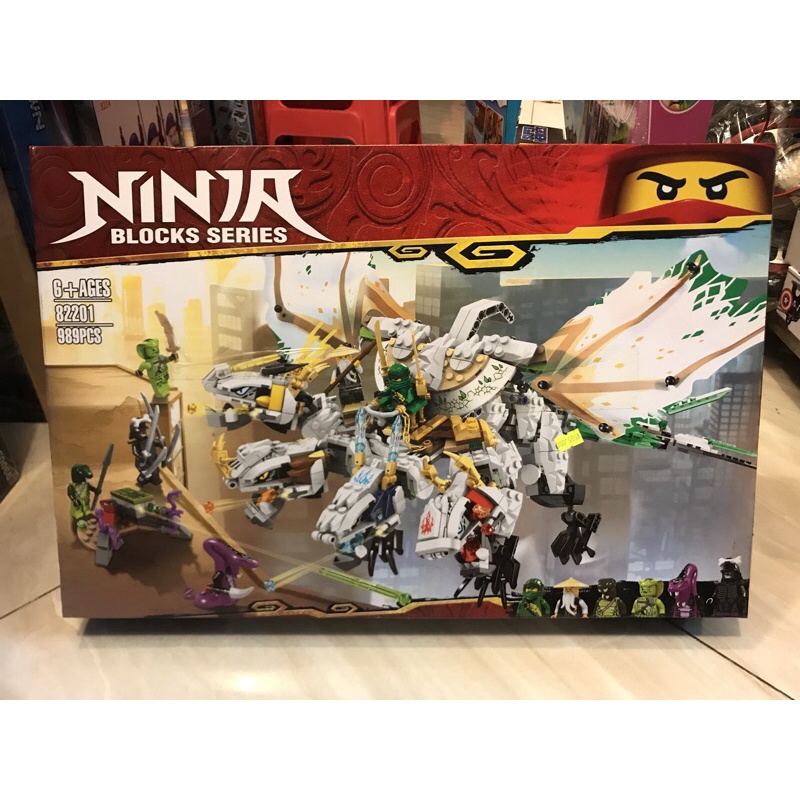 Đồ chơi lắp ghép non lego ninjago 82201 chúa tể rồng 4 đầu quà tặng cho bé trai bé gái nblue shop