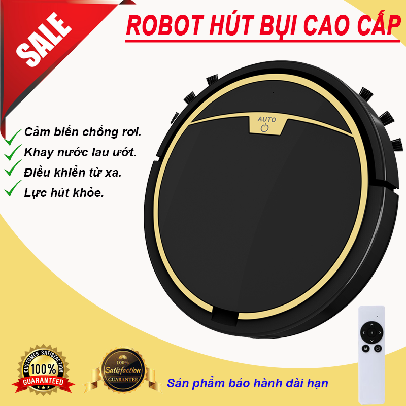 ROBOT HÚT BỤI - ROBOT HÚT BỤI LAU SÀN- ROBOT TỰ ĐỘNG - ROBOT HÚT BỤI LAU NHÀ -RÔ BỐT HÚT BỤI- ROBOT - ROBOT THÔNG MINH - LỰC HÚT KHỎE - CÔNG SUẤT LỚN- REMOTE - CẢM BIẾN CHÔNG RƠI VÀ CHỐNG VA ĐẬP