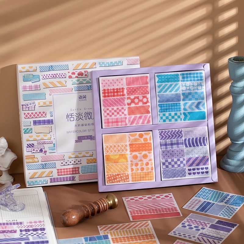 Sticker dạng washi trang trí sổ - sticker làm bullet journal siêu xinh siêu đẹp mika mika