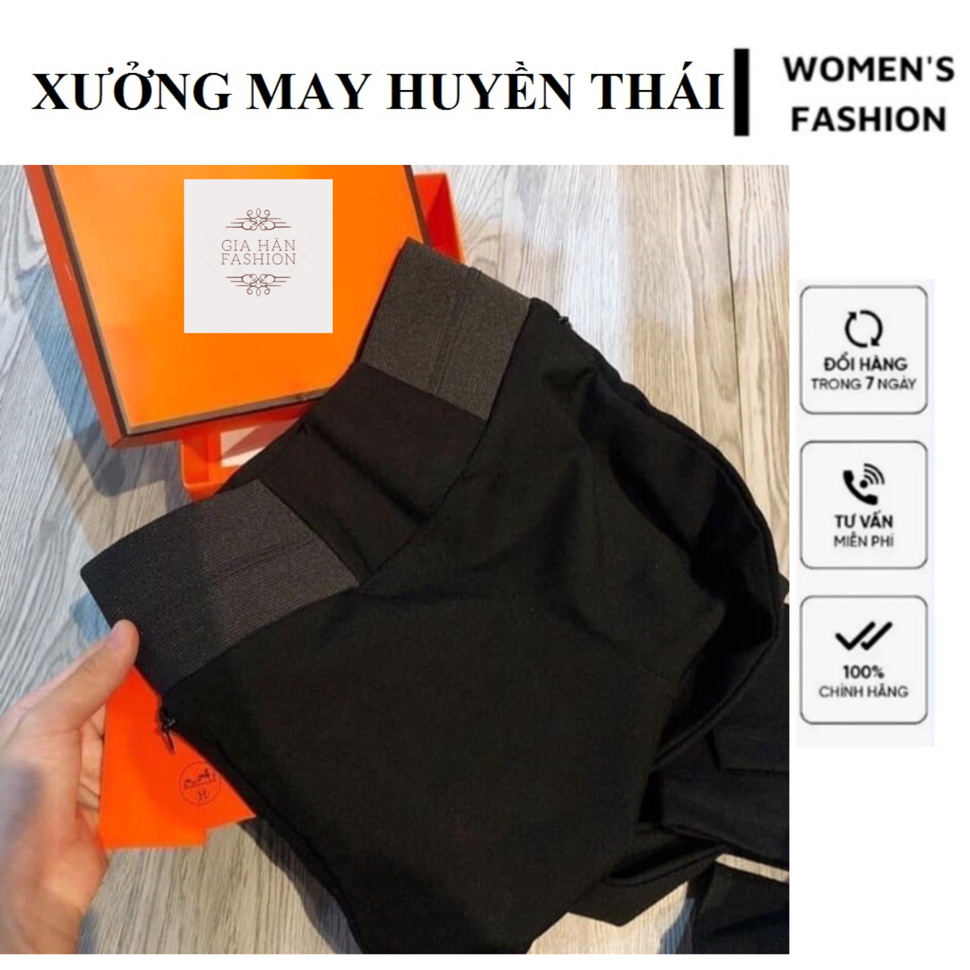 Quần legging cạp cao, quần dài legging nữ gen bụng hm - có bigsize 85kg