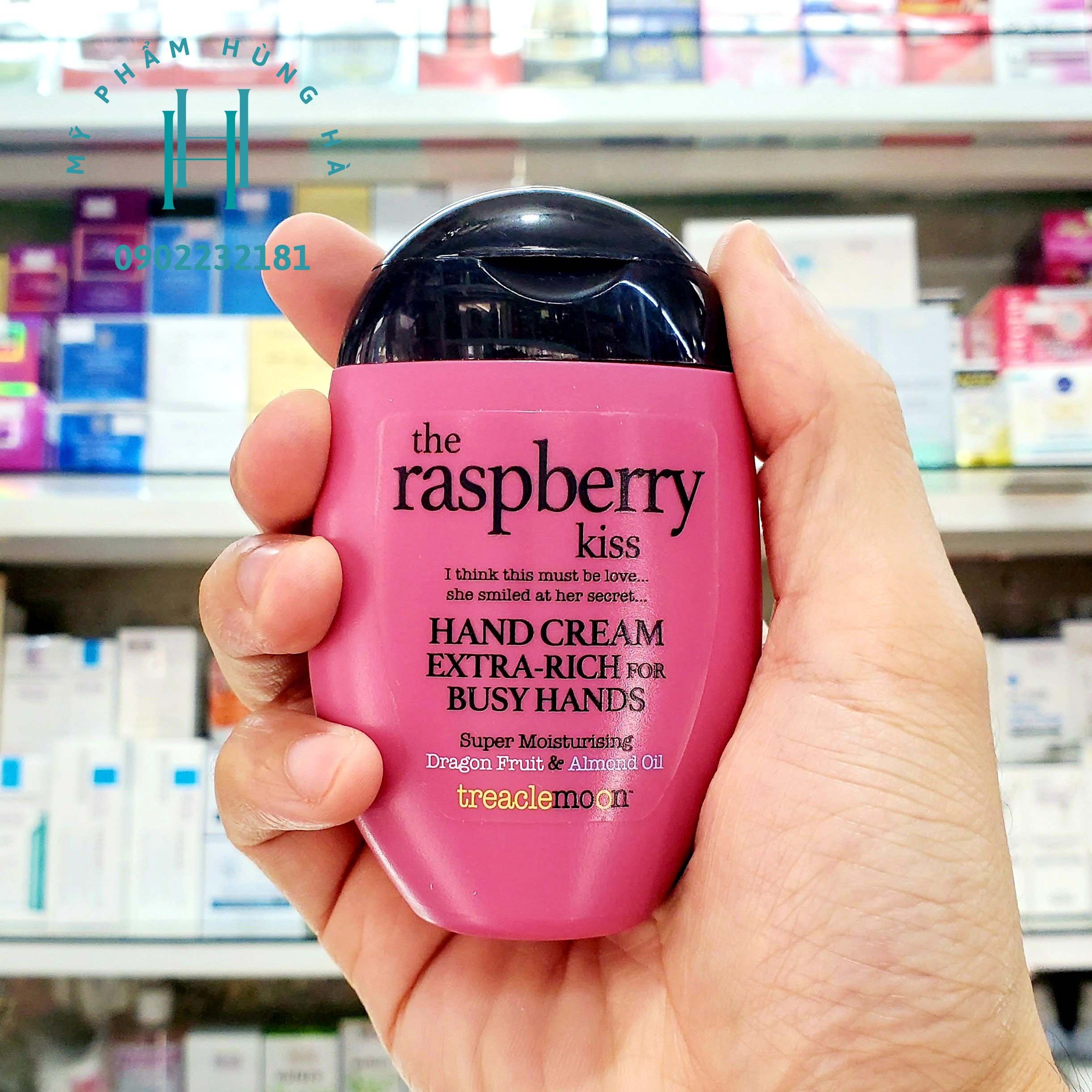 Kem dưỡng tay Treaclemoon, chiết xuất quả mâm xôi Treaclemoon The Raspberry Kiss Hand Cream 75ml