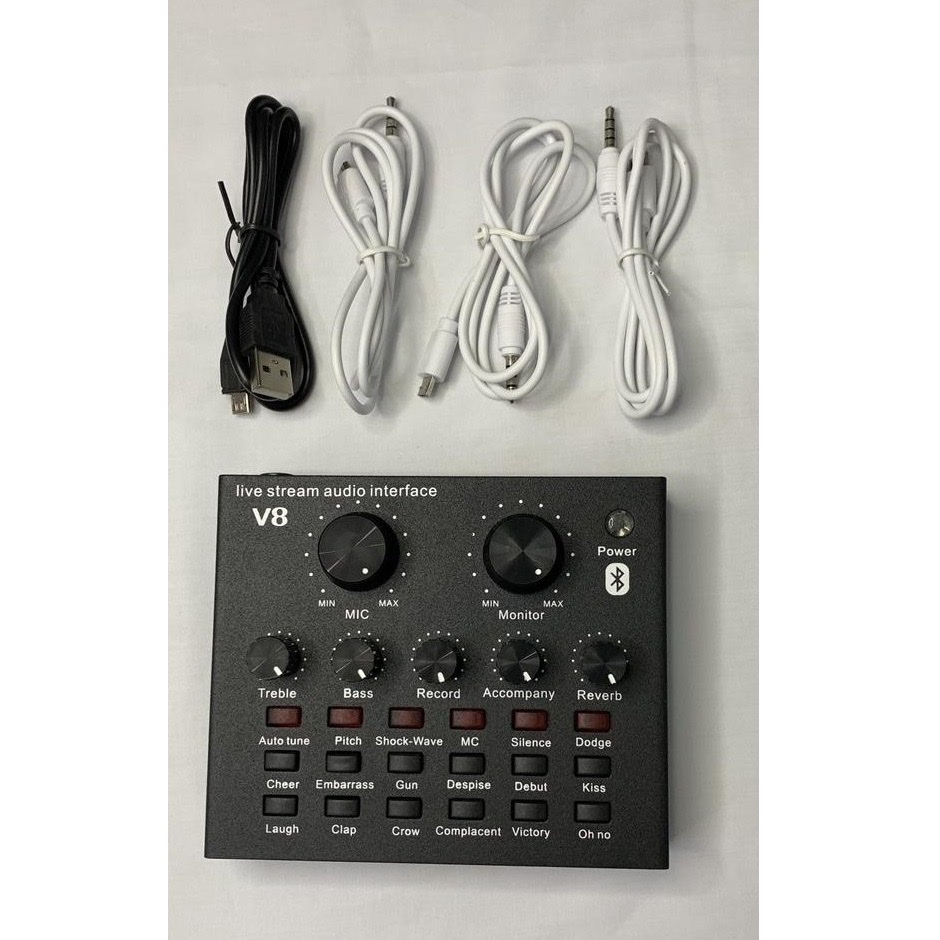 Bộ hát thu âm cao cấp V8 Auto Tune mic bm900