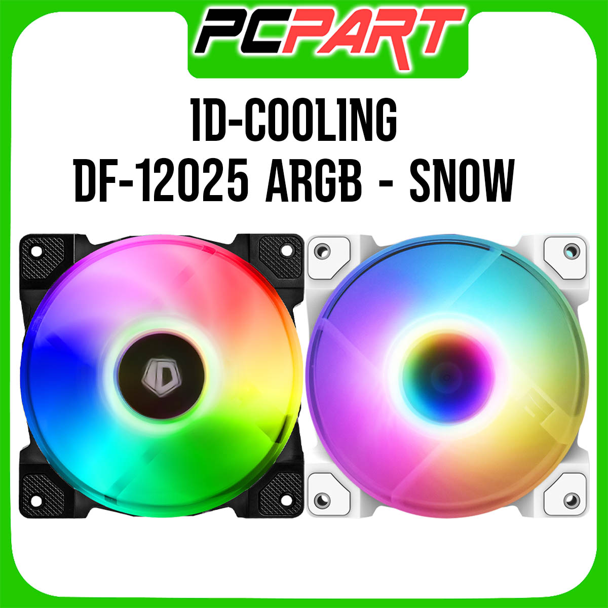 Quạt tản nhiệt id-cooling df-12025 led argb - snow edition