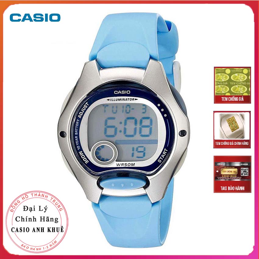 Đồng hồ nữ casio lw-200-2bvdf dây nhựa