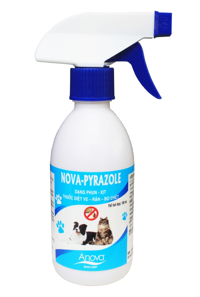 XỊT VE, RẬN, BỌ CHÉT CHÓ MÈO CHAI 150ML + VIÊN XỔ GIUN, SÁN (1V/10KG)