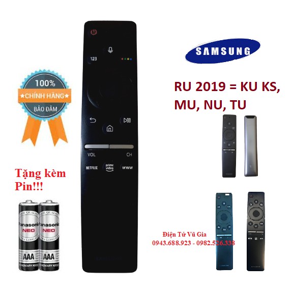 [Free_ship]_ Remote Điều khiển tivi Samsung giọng nói RU 2019 có tìm kiếm bằng Tiếng Việt- Hàng chính hãng Made in Viet Nam mới 95%