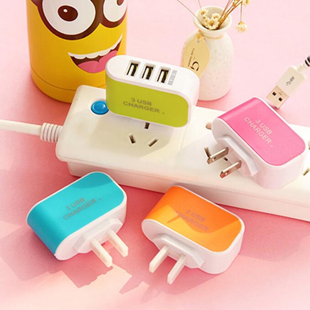 Củ sạc nhanh 3.1a với 3 cổng usb cho iphone / samsung