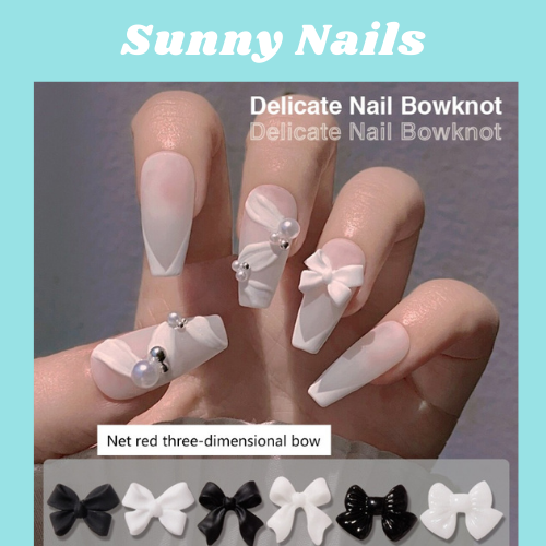 Charm Nơ Trang Trí Móng Tay 3D xinh xắn