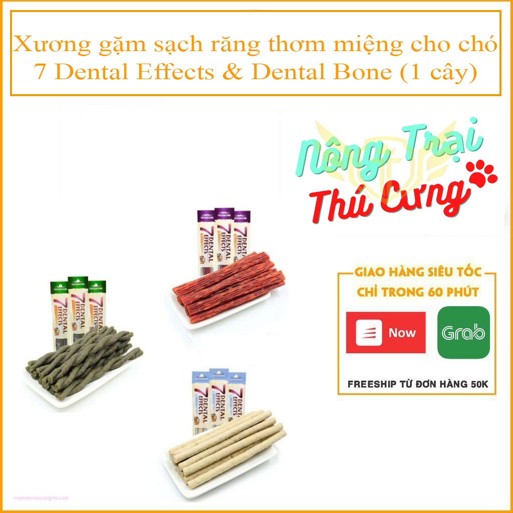 Xương gặm sạch răng thơm miệng cho chó 7 Dental Effects & Dental Bone