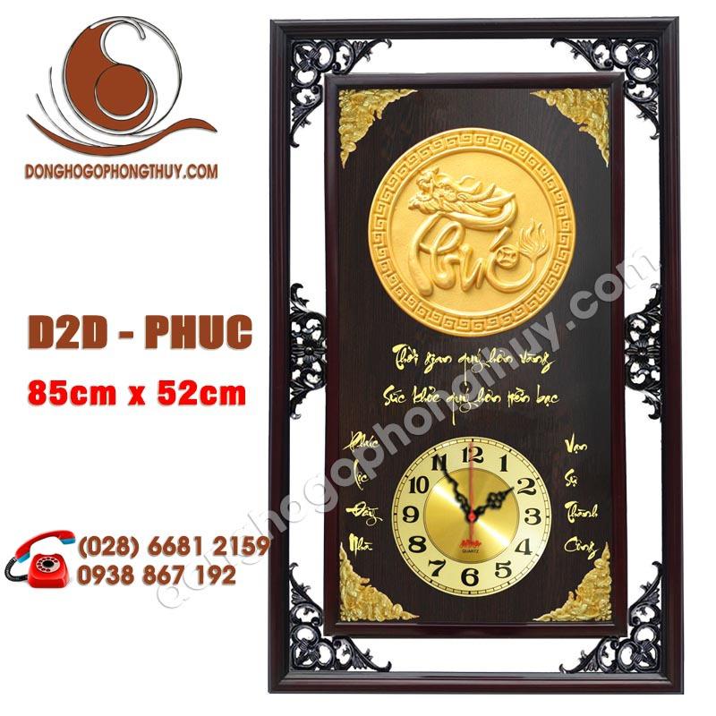 [HCM]TRANH ĐỒNG HỒ GỖ CHỮ PHÚC