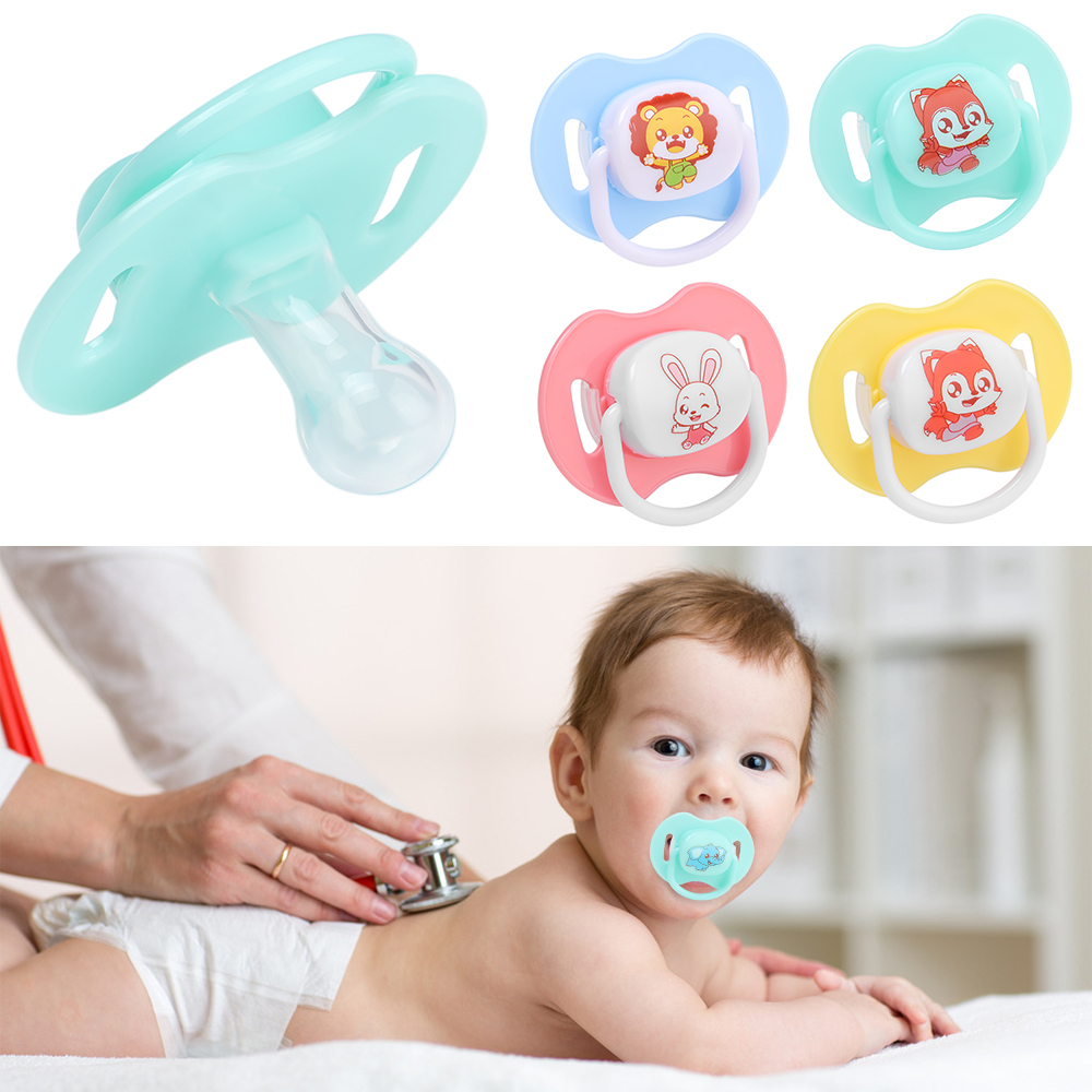 SR2N Dễ thương Silicone Trẻ sơ sinh Trẻ mới biết đi Sơ sinh Núm vú giả cho bé Dây buộc trẻ sơ sinh Soother Núm vú