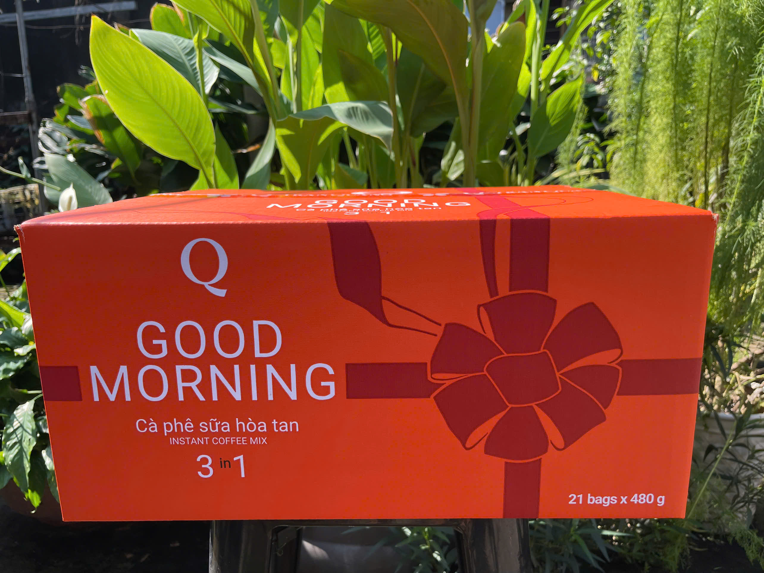 Cà phê hòa tan TRẦN QUANG 3in1 good morning thùng x 21 bịch 480g