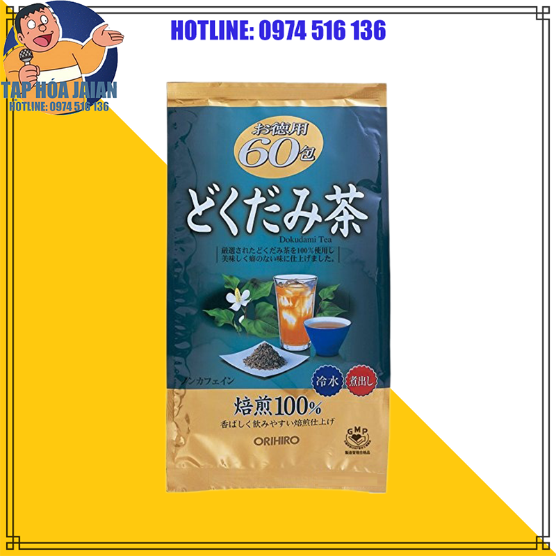 Trà diếp cá túi lọc orihiro nhật bản túi x 180 gr