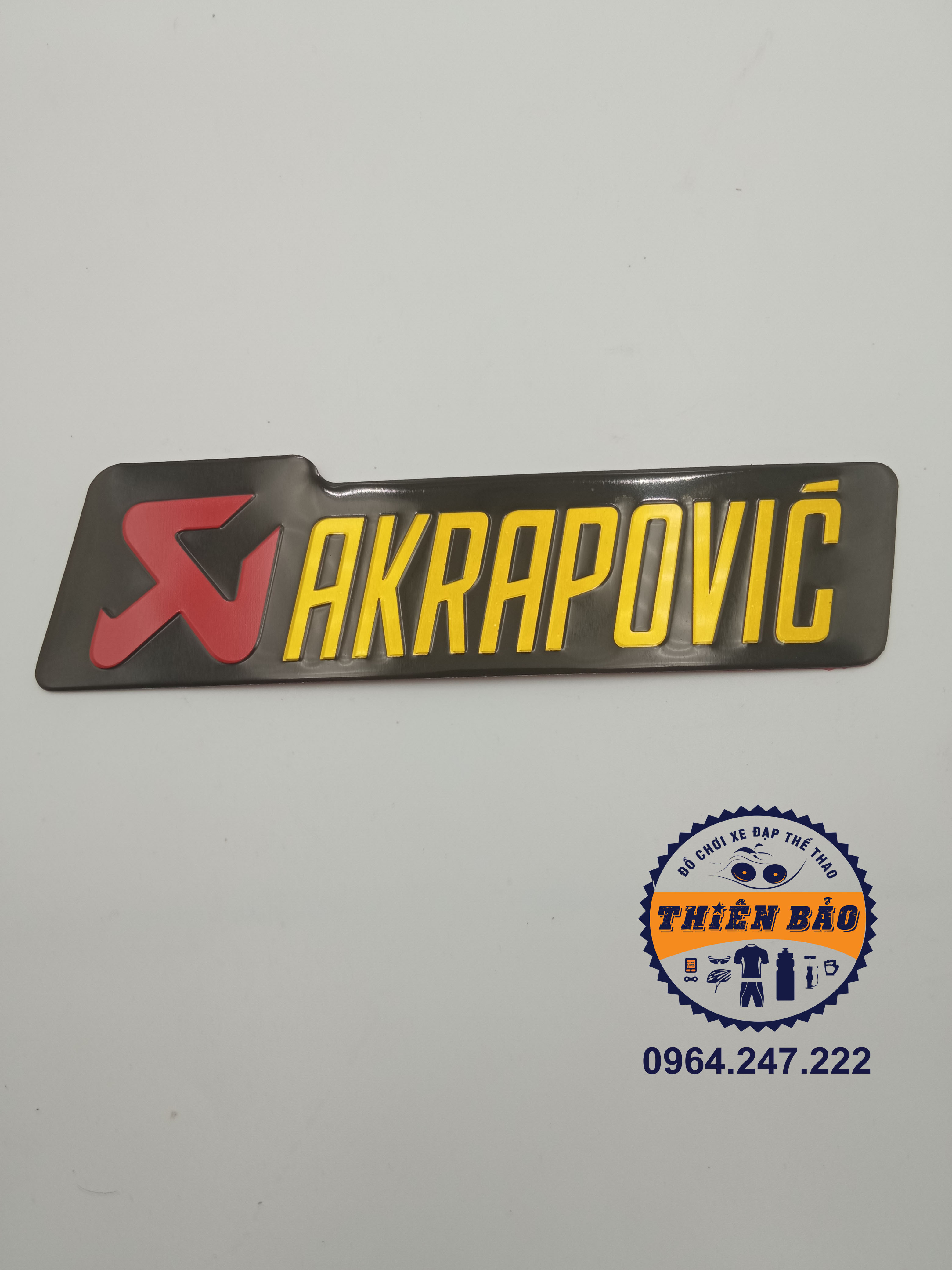 Tem dán pô xe Akrapovic decal dán pô xe máy Akrapovic dài size lớn #31