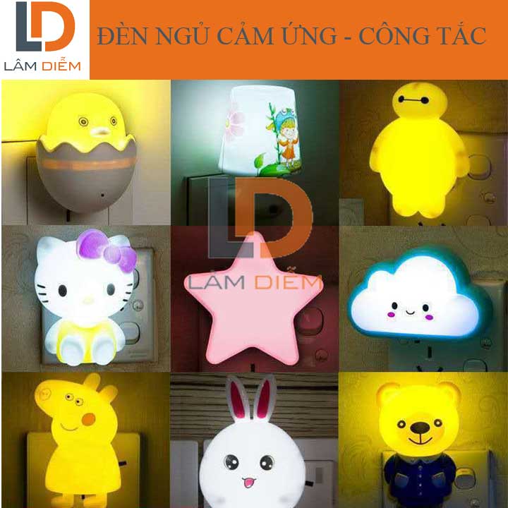Đèn ngủ đèn led cảm biến ánh sáng hoặc công tắc siêu dễ thương cyx
